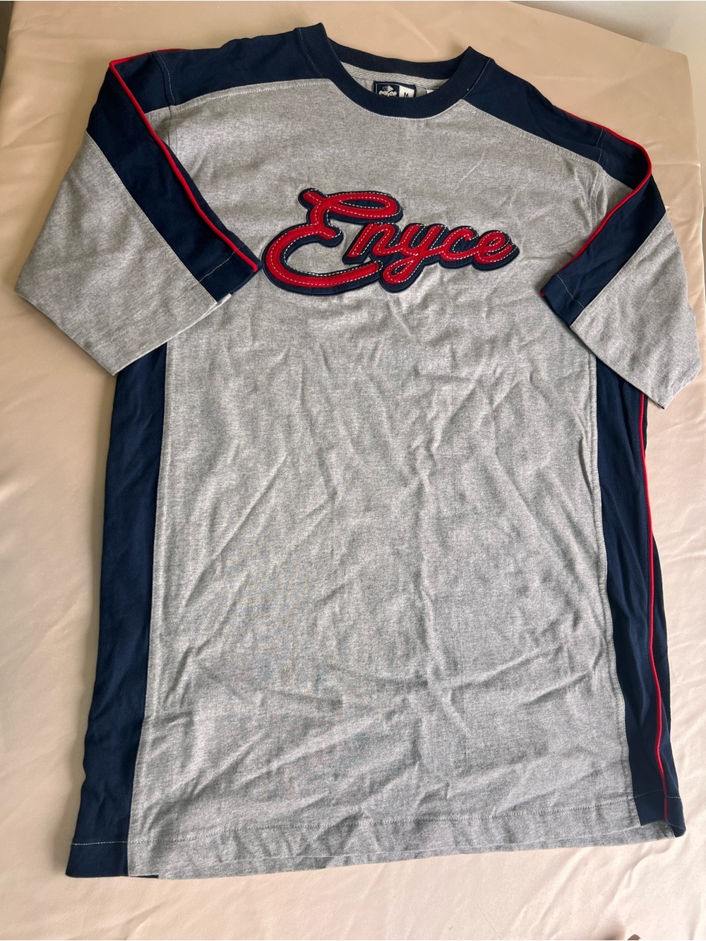 Vintage Y2K Enyce M 100% Cotton Shirt Logo Spellout Chunky Urban Hip Hop